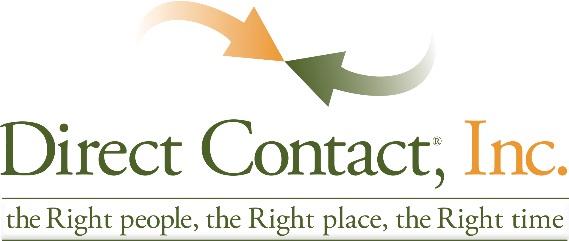 Direct Contact Logo color white